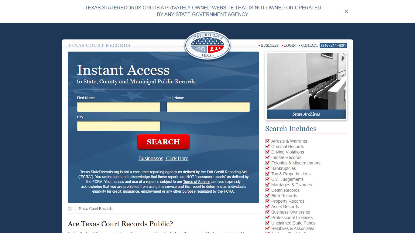 Texas Court Records | StateRecords.org